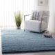 Blue Modern Shaggy Hall Mat